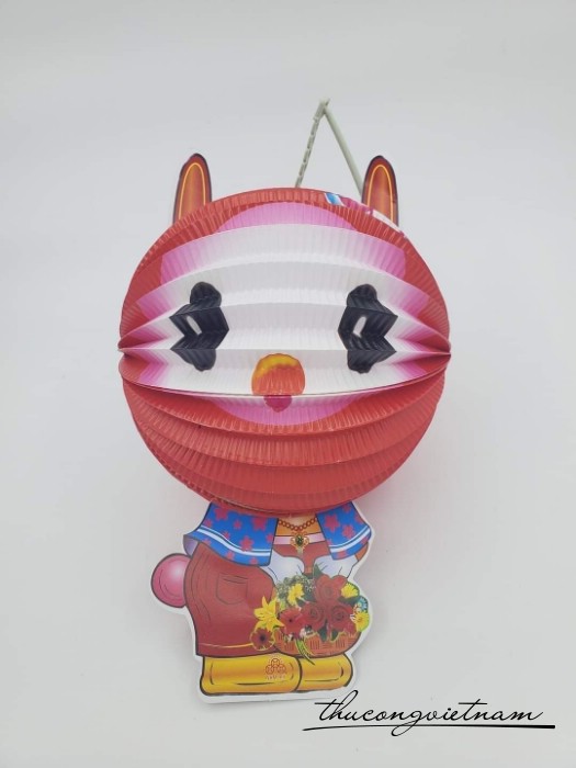 Lồng đèn giấy xếp in hình (15-20cm)- Mẫu 30