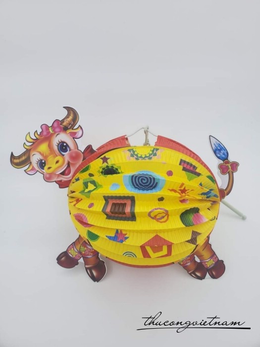 Lồng đèn giấy xếp in hình (15-20cm) -Mẫu 10