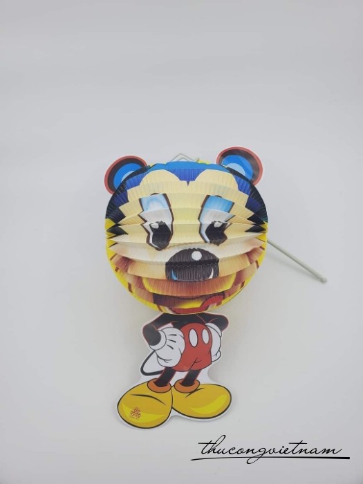 Lồng đèn giấy xếp in hình (15-20cm) -Mẫu 33