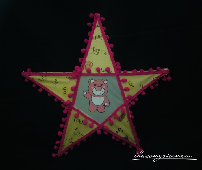 Lồng đèn ngôi sao giấy báo - Mẫu 3 (40cm)