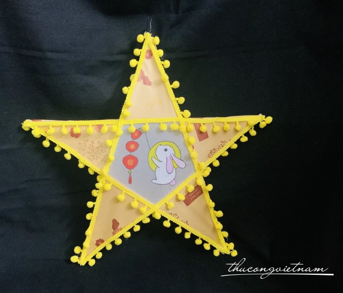 Lồng đèn ngôi sao giấy báo - Mẫu 9 (40cm)