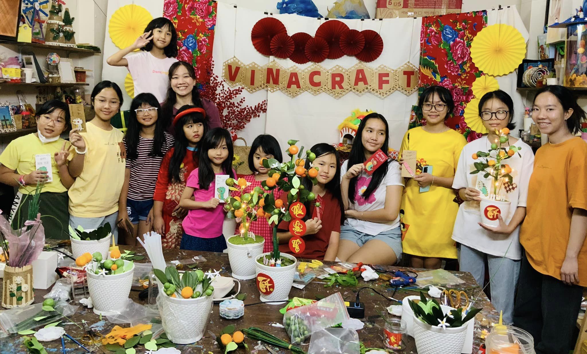Cùng Vinacraft Làm Cây Tắc Trưng Tết Trong Workshop 