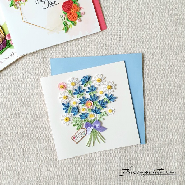 Thiệp quilling 20/11- Mẫu 11