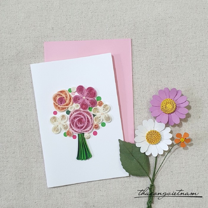 Thiệp quilling 8*12cm- M6