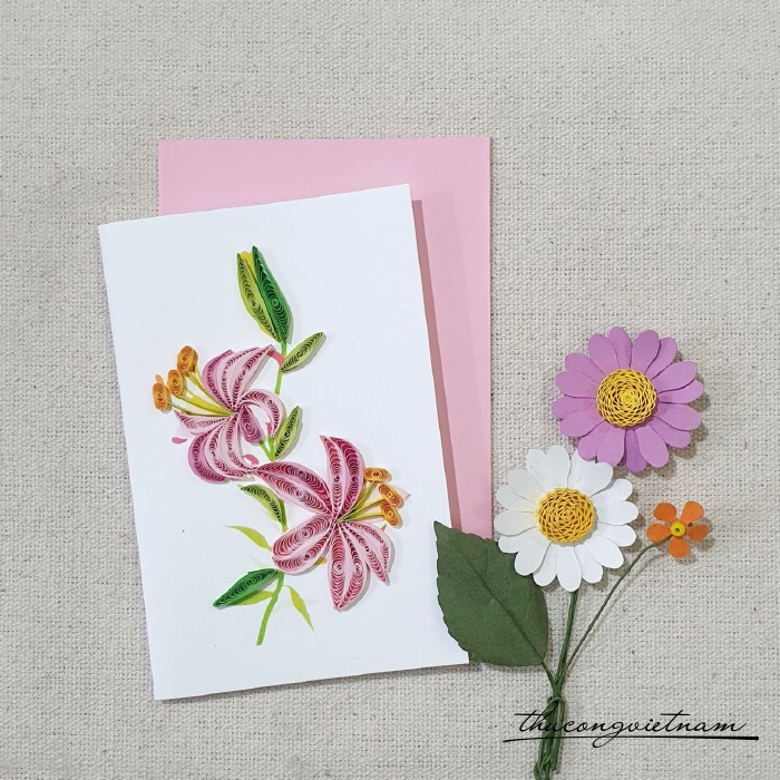 Thiệp quilling 8*12cm- M7