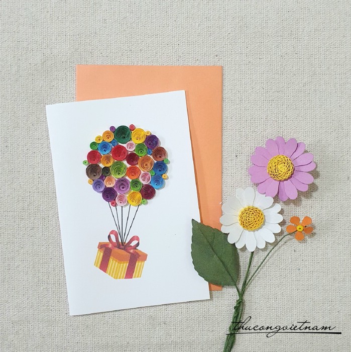 Thiệp quilling 8*12cm- M10
