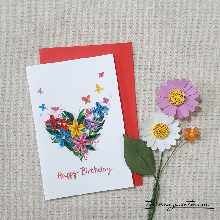 Thiệp quilling 8*12cm- M11