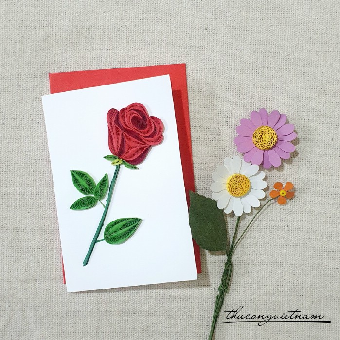 Thiệp quilling 8*12cm- M12