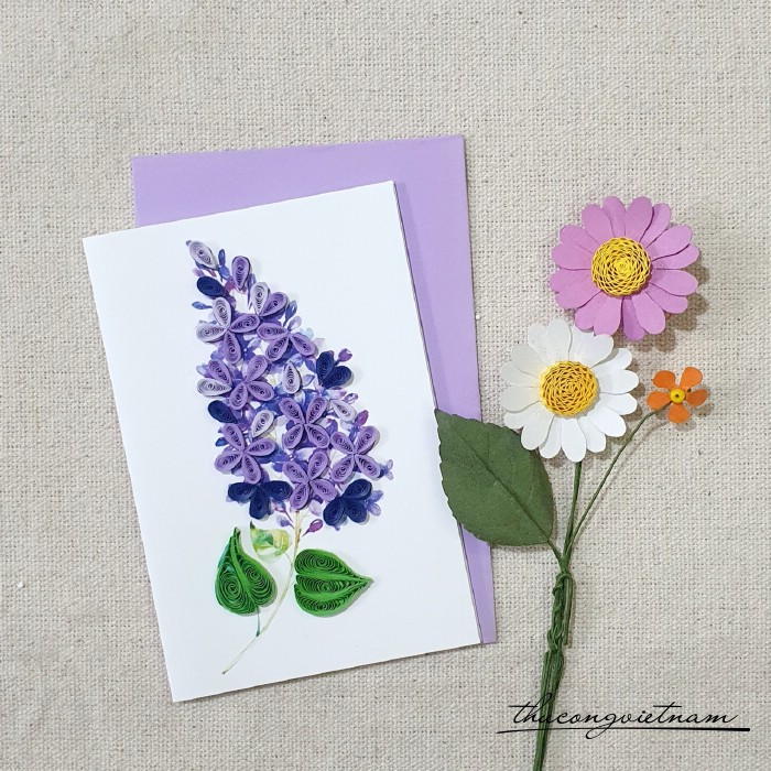 Thiệp quilling 8*12cm- M14