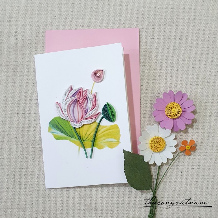 Thiệp quilling 8*12cm- M15