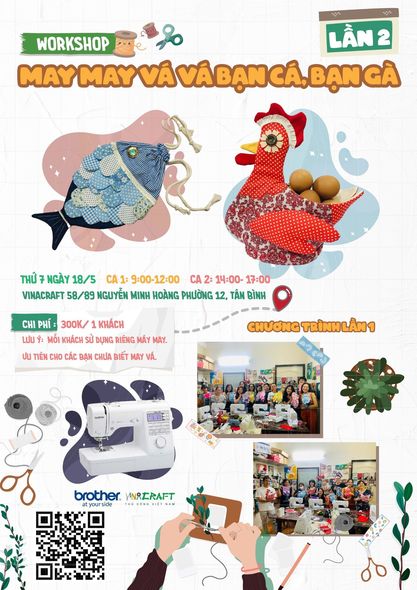 Workshop: May May Vá Vá, Bạn Cá Bạn Gà Lần 2