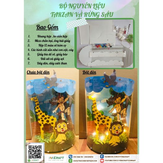 Bộ nguyên liệu Tarzan và rừng sâu