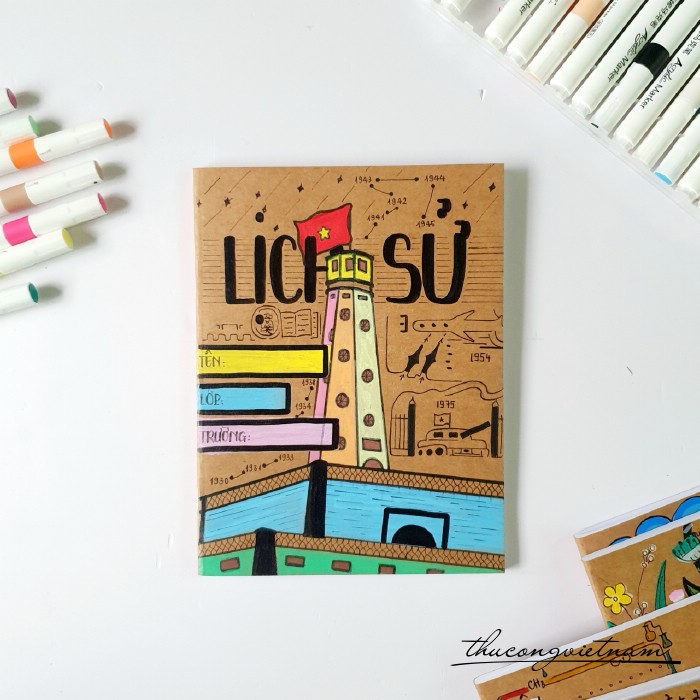 Tập học sinh vẽ tay môn Lịch sử 