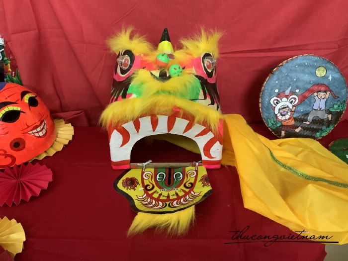 Đầu lân mini chi bé (22*25*30cm)