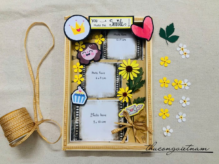 Khung hình tông vàng 