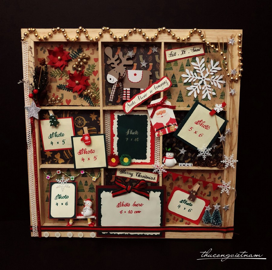 Khung hình giáng sinh tuần lộc mẫu 8