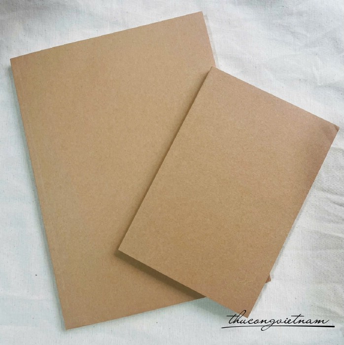 Sổ Bìa Kraft Giấy Trơn – Phong Cách Tối Giản, Dễ Vẽ Dễ Viết