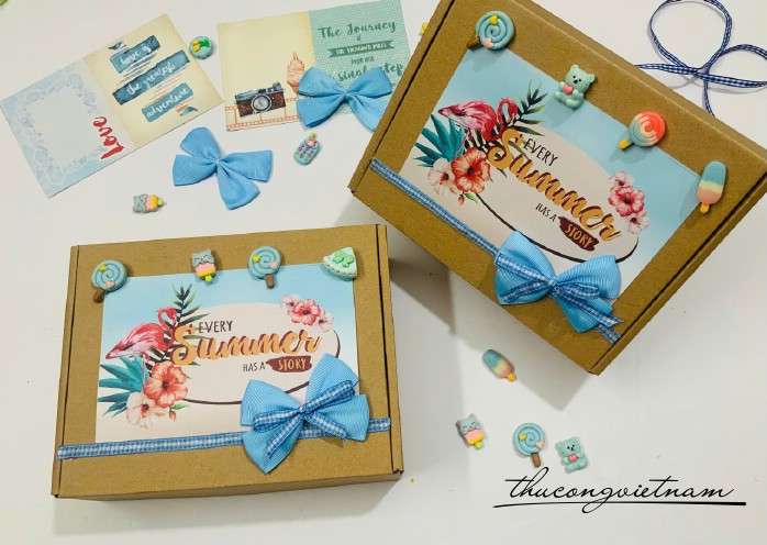 Hộp Giấy Kraft Nắp Gài Handmade (20*15*6cm)